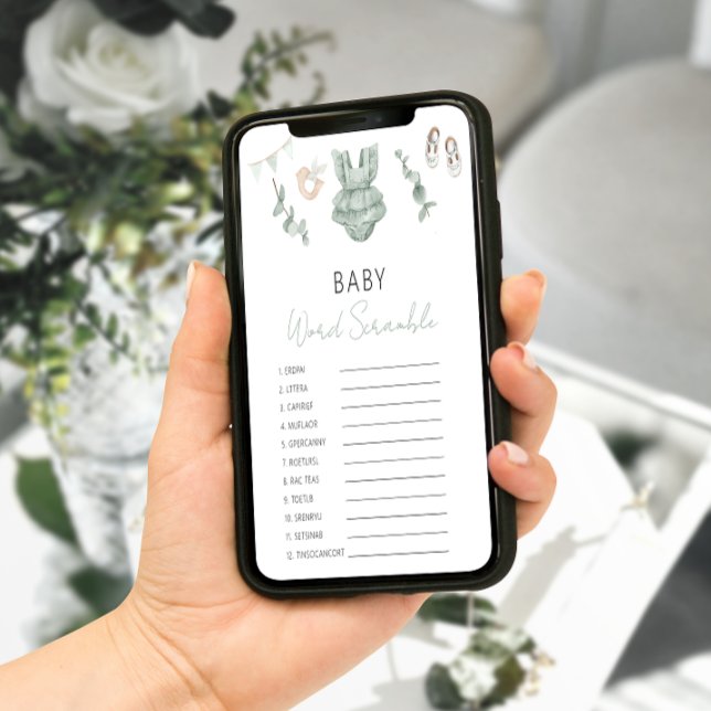 Póster Eucalyptus Verde Bebé Chica Ducha Juego de estrang (Subido por el creador)