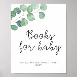 Póster Eucalyptus verde - Libros para poster de bebés