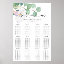 Póster Eucalyptus y Calla - Cartón de espuma de la tabla 