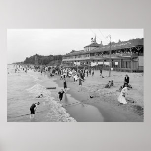 Póster Euclid Beach, Cleveland, 1905