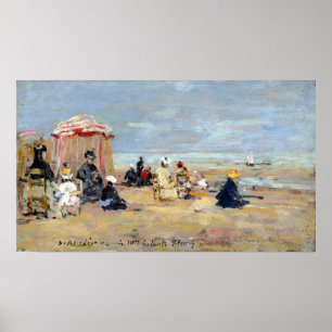 Póster Eugène Boudin en la playa