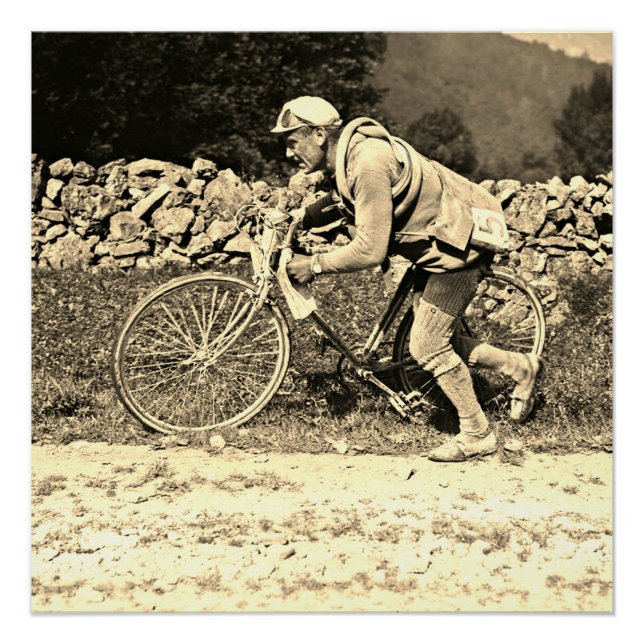 Póster Eugene Christophe Tour de France 1922 Aubisque (Anverso)