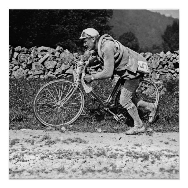Póster Eugene Christophe Tour de Francia 1922 Aubisque  (Anverso)