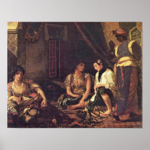 Póster Eugene Delacroix - Las mujeres de Argel