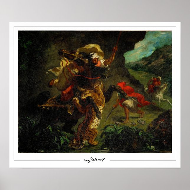 Póster Eugène Delacroix Zedign Art Poster #5 (Frente)