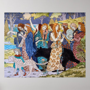 Póster Eugene Grasset - Panel Decorativo Armonía