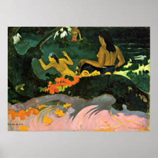 Póster Eugene Henri Paul Gauguin - A orillas del mar