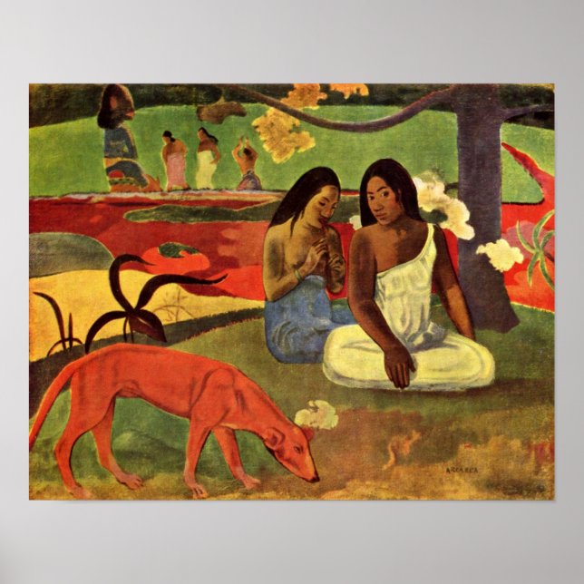 Póster Eugene Henri Paul Gauguin - Alegría (Frente)