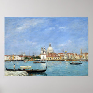 Póster Eugène Louis Boudin Venecia, Santa María