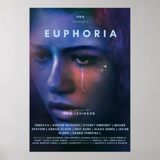 PÓSTER EUPHORIA ZENDAYA TV SHOW