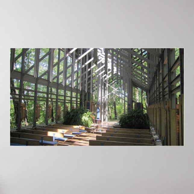 Póster Eureka Springs, AR Glass Church (Frente)