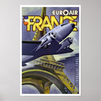 Póster Euroair ~ Francia