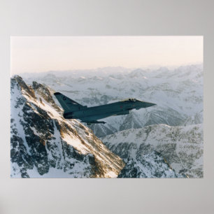 Póster Eurofighter amongst mountains