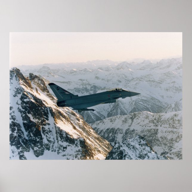 Póster Eurofighter amongst mountains (Frente)