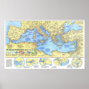 Póster " Europa: 1982 - Mediterráneo histórico ...