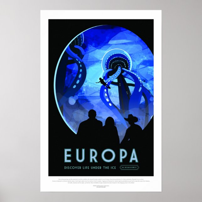 Póster Europa, afiche de viajes (Frente)