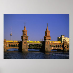 Póster Europa, Alemania, Berlín. Kreuzberg, Oberbaum