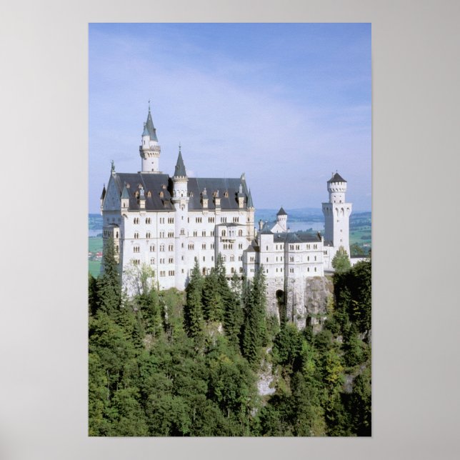 Póster Europa, Alemania, castillo de Neuschwanstein, cons (Frente)