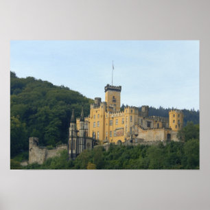 Póster Europa, Alemania, cerca de Koblenz, Castillo Schlo