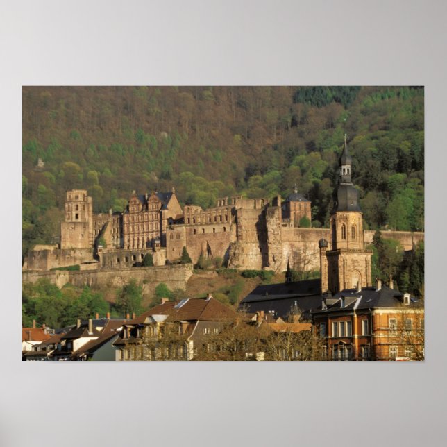 Póster Europa, Alemania, Heidelberg. Castillo (Frente)