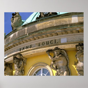 Póster Europa, Alemania, Potsdam. Parque Sanssouci,