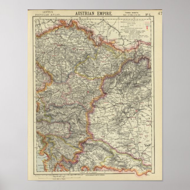 Póster Europa, Austria, República Checa (Frente)