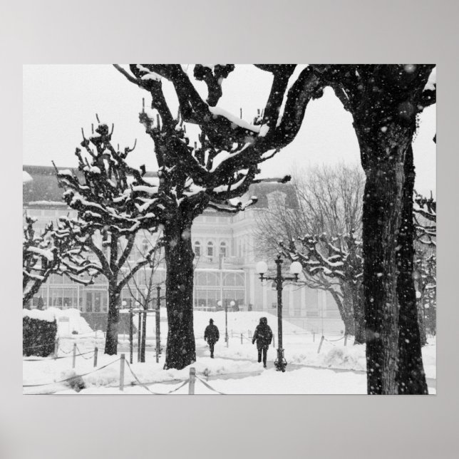 Póster Europa, Austria, Salzburgo. Invierno, (Frente)
