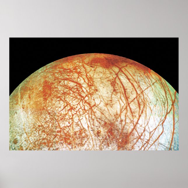 Póster Europa de la luna de Júpiter (Frente)