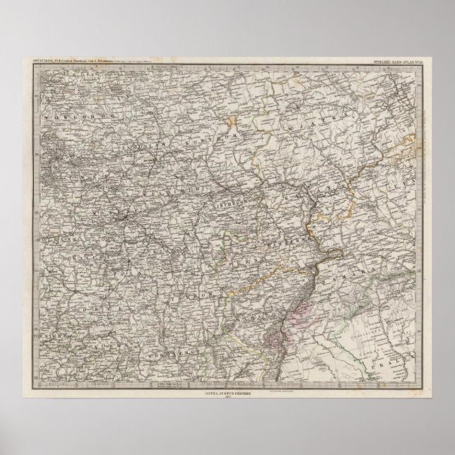 Póster Europa del Este, Rusia Central (Frente)