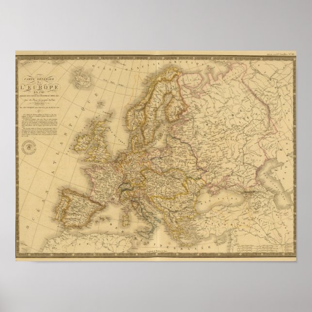 Póster Europa en 1813 2 (Frente)