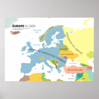 Póster Europa en 2009