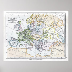 Póster Europa en la muerte de Charles el grande: ANUNCIO