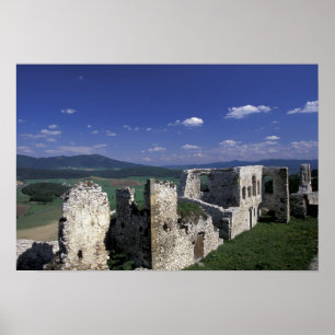 Póster Europa, Eslovaquia, Eslovaquia del este, región de
