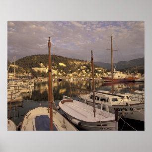 Póster Europa, España, Baleares, Mallorca, Puerto de