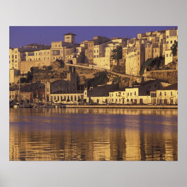 Póster Europa, España, Baleares, Menorca, Mao. Amanecer (Frente)