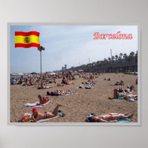 Póster Europa - España - Barcelona -