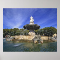 Europa, Francia, Aix-en-Provence. Fuente de