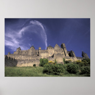 Póster Europa, Francia, Languedoc; Aude; Carcasona,