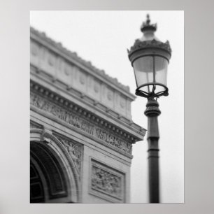 Póster Europa, Francia, París. Arco de Triunfo y