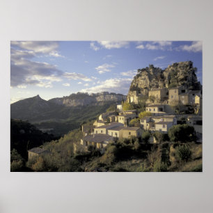 Póster Europa, Francia, Provenza, La Roque Alric,