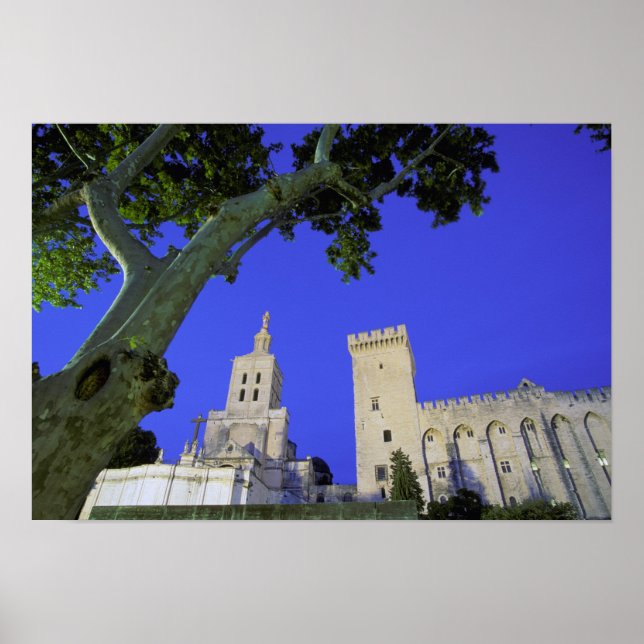 Póster Europa, Francia, Provenza, Vaucluse, Aviñón. (Frente)