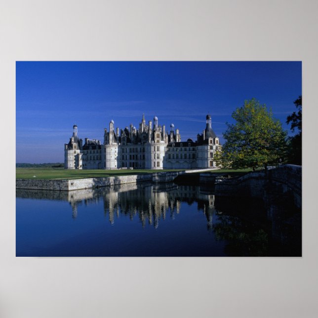 Póster Europa, Francia, Valle del Loira. Chateau Chambord (Frente)