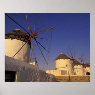 Póster Europa, Grecia, Islas Cícladas, Mykonos, 2