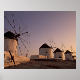 Póster Europa, Grecia, Islas Cíclicas, Mykonos,