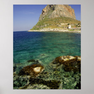 Póster Europa, Grecia, Peloponeso, Monemvasia. Es