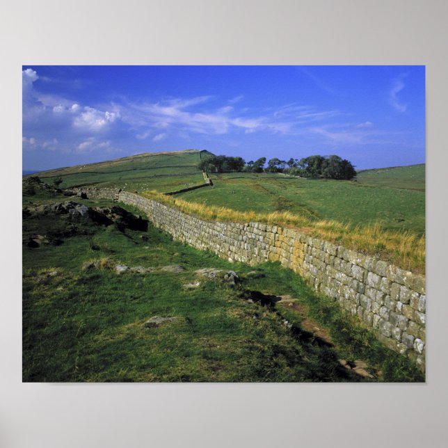 Póster Europa, Inglaterra, el Muro de Adrián. Las piedras (Frente)