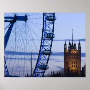 Póster Europa, INGLATERRA, Londres: Cámaras del Parlamen