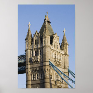 Póster Europa, INGLATERRA, Londres: Tower Bridge / Late