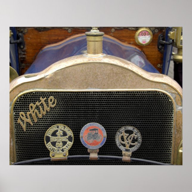 Póster Europa, Irlanda, Dublín. Automático vintage, blanc (Frente)