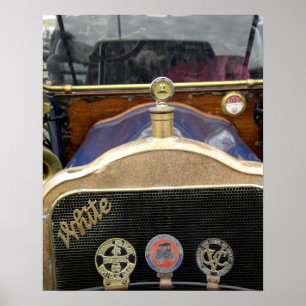 Póster Europa, Irlanda, Dublín. Coche antiguo, Blanco 2